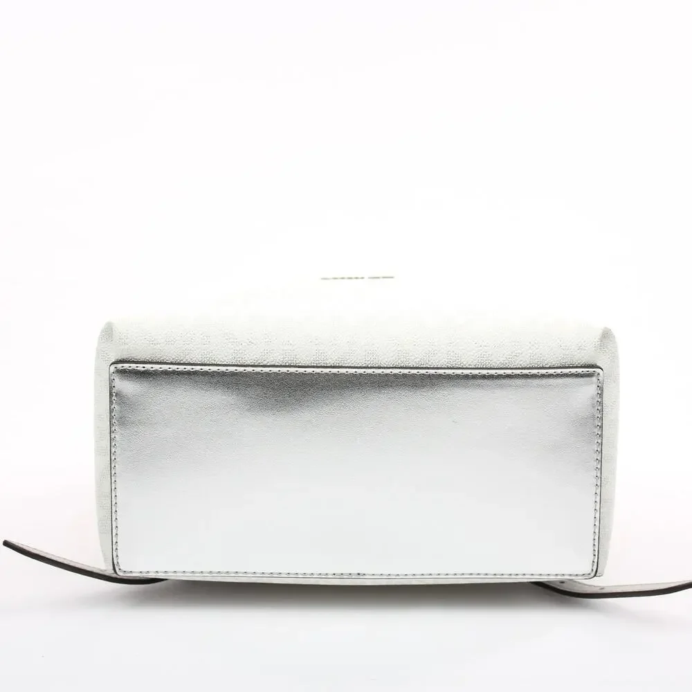 Michael Kors Silver Logo Backpack